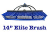 14" Elite Dual Trim Brush - Euro thread or Fast Lock Socket (12" block - 14" Bristle splay)