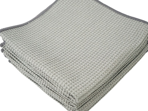 Premium Waffle Detailing Towel - Colour GREY