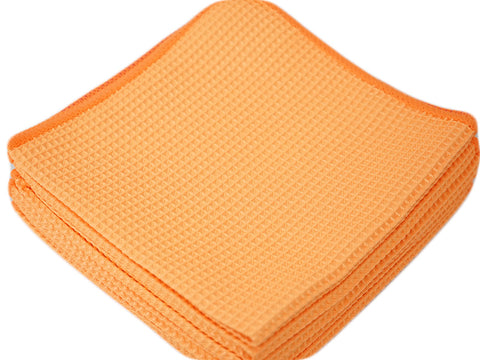 Premium Waffle Detailing Towel - Colour ORANGE