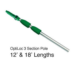 The Window Cleaning Store - Unger OptiLoc 3 Section Telescopic Poles